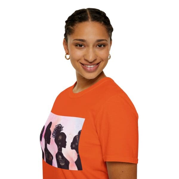 Empowerment Silhouette Unisex Softstyle T-Shirt - Image 37