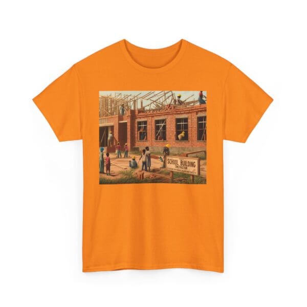 Artistic Unisex Heavy Cotton Tee - Vintage Scene Print - Image 45