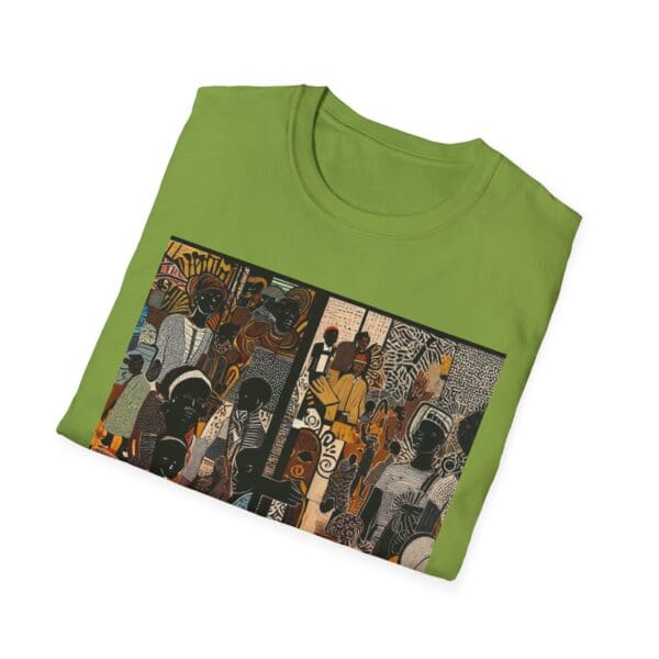 Artistic Unisex Softstyle T-Shirt - Vibrant Community Design - Image 42