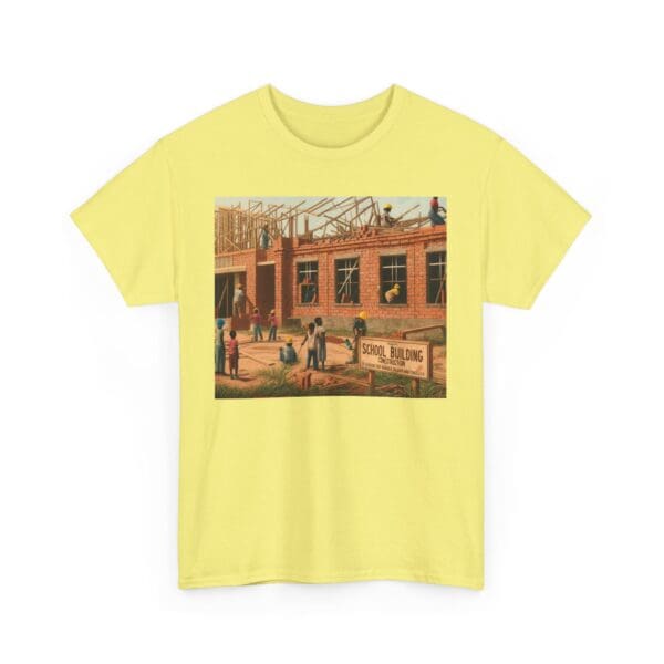Artistic Unisex Heavy Cotton Tee - Vintage Scene Print - Image 56