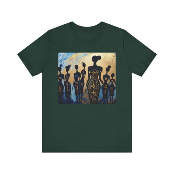 Artistic Unisex Jersey Tee - Colorful Silhouette Design - Image 63
