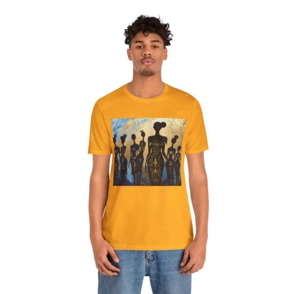 Artistic Unisex Jersey Tee - Colorful Silhouette Design - Image 50