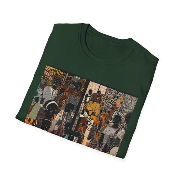 Artistic Unisex Softstyle T-Shirt - Vibrant Community Design - Image 50
