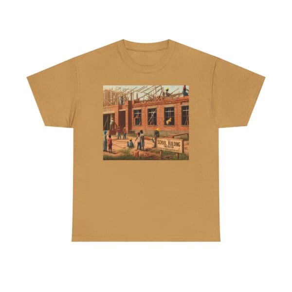 Artistic Unisex Heavy Cotton Tee - Vintage Scene Print - Image 33