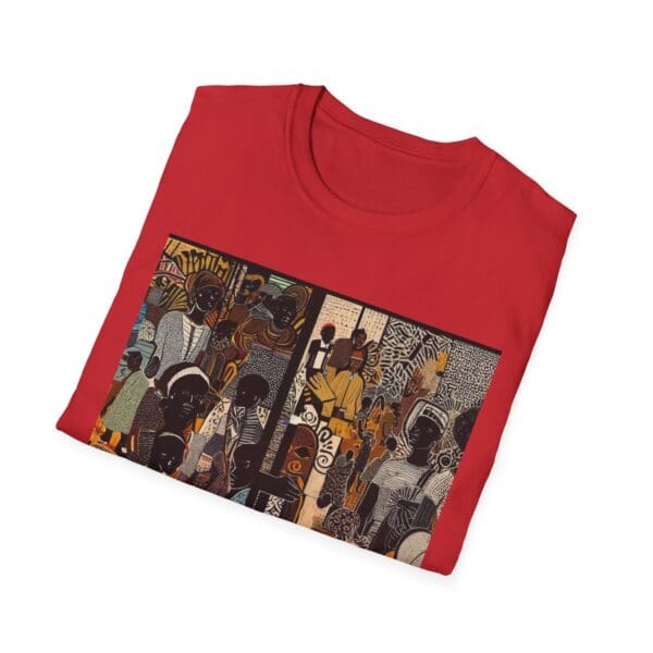 Artistic Unisex Softstyle T-Shirt - Vibrant Community Design - Image 106