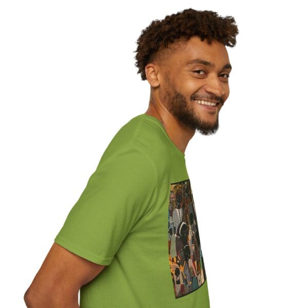 Artistic Unisex Softstyle T-Shirt - Vibrant Community Design - Image 45