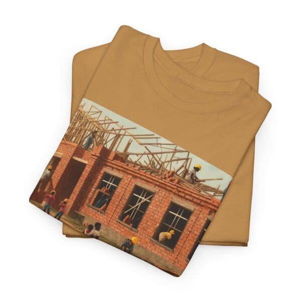 Artistic Unisex Heavy Cotton Tee - Vintage Scene Print - Image 37