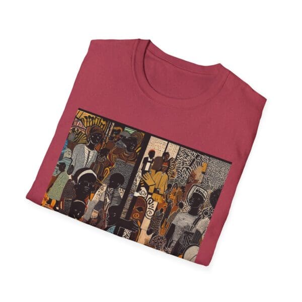 Artistic Unisex Softstyle T-Shirt - Vibrant Community Design - Image 114