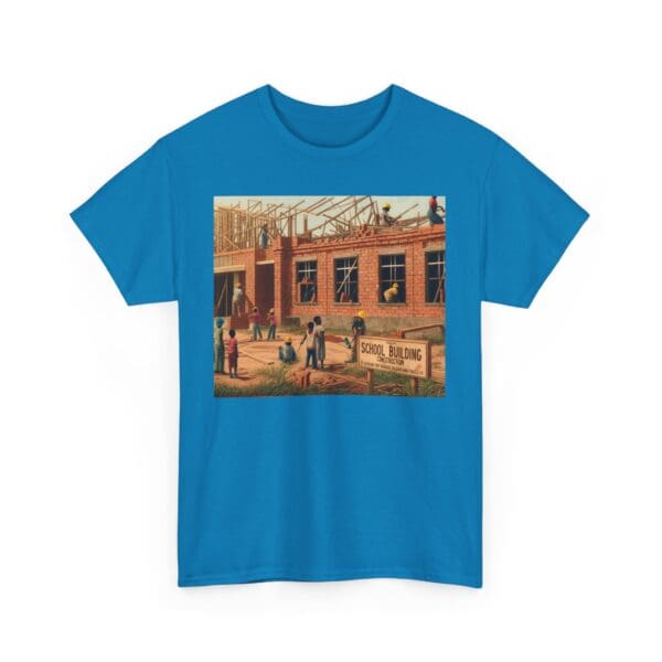 Artistic Unisex Heavy Cotton Tee - Vintage Scene Print - Image 89