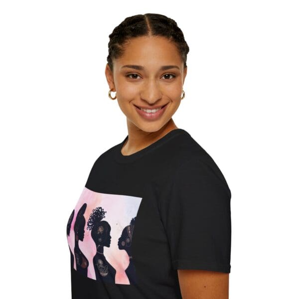 Empowerment Silhouette Unisex Softstyle T-Shirt - Image 29