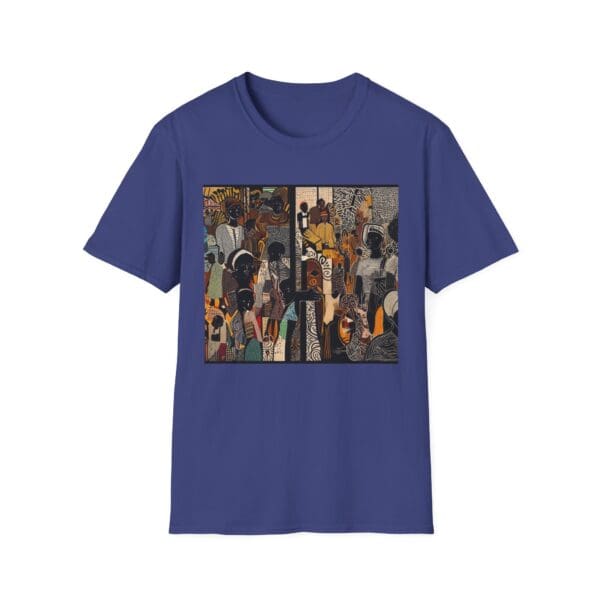 Artistic Unisex Softstyle T-Shirt - Vibrant Community Design - Image 87