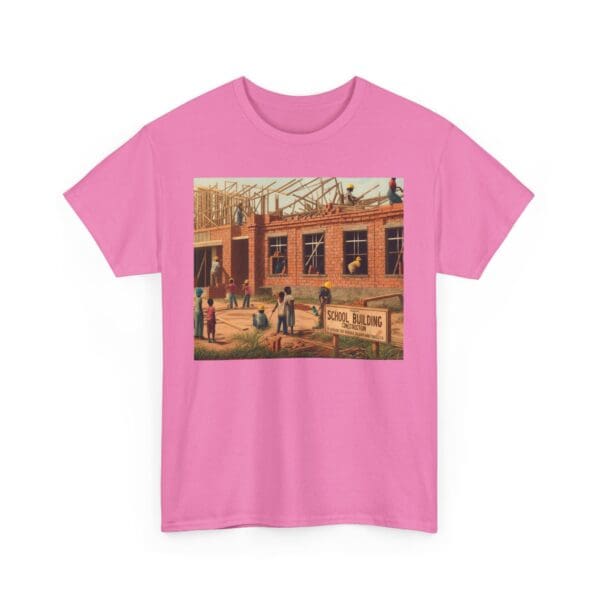 Artistic Unisex Heavy Cotton Tee - Vintage Scene Print - Image 112