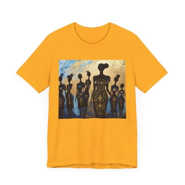 Artistic Unisex Jersey Tee - Colorful Silhouette Design - Image 43