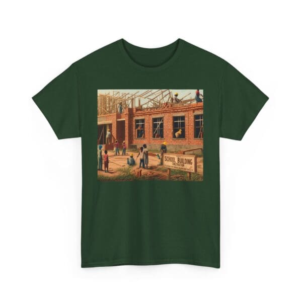 Artistic Unisex Heavy Cotton Tee - Vintage Scene Print - Image 77