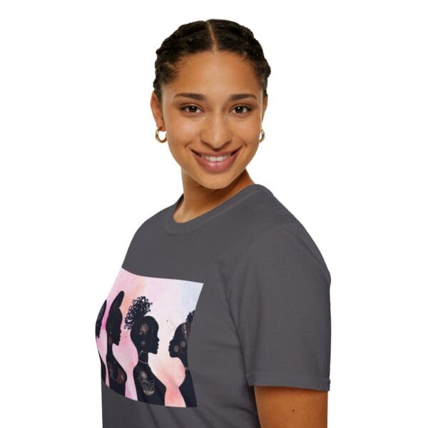 Empowerment Silhouette Unisex Softstyle T-Shirt - Image 60