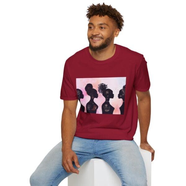 Empowerment Silhouette Unisex Softstyle T-Shirt - Image 117
