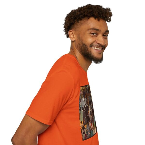 Artistic Unisex Softstyle T-Shirt - Vibrant Community Design - Image 21