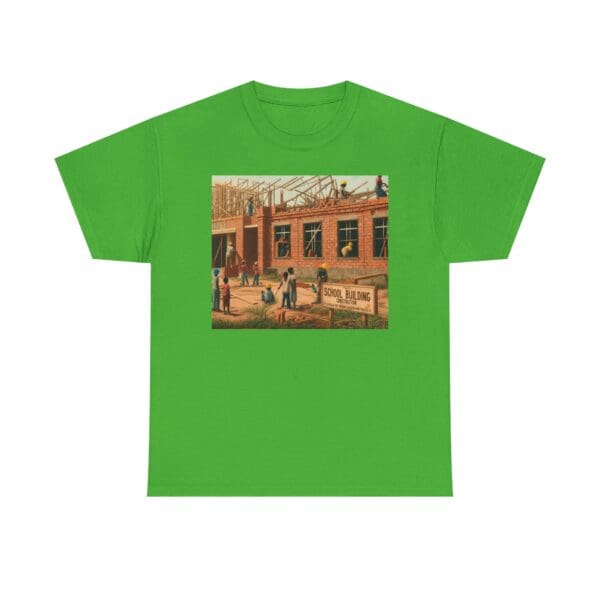 Artistic Unisex Heavy Cotton Tee - Vintage Scene Print - Image 64
