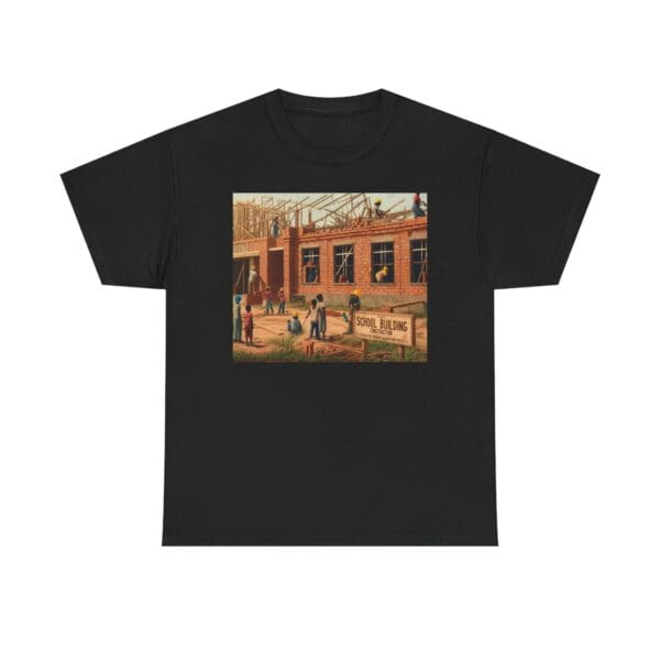 Artistic Unisex Heavy Cotton Tee - Vintage Scene Print - Image 21