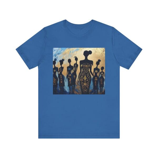Artistic Unisex Jersey Tee - Colorful Silhouette Design - Image 85