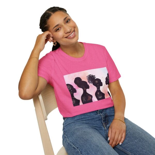 Empowerment Silhouette Unisex Softstyle T-Shirt - Image 92