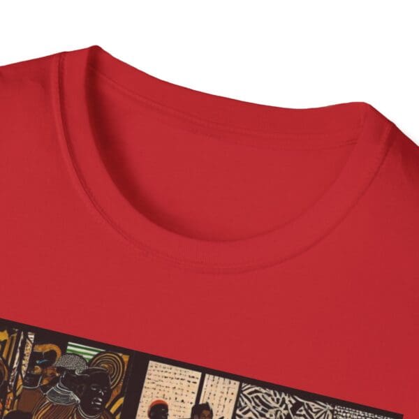 Artistic Unisex Softstyle T-Shirt - Vibrant Community Design - Image 105