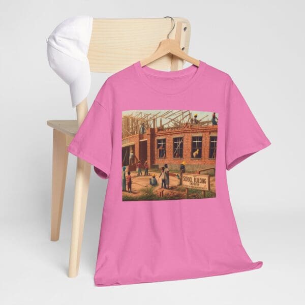 Artistic Unisex Heavy Cotton Tee - Vintage Scene Print - Image 115