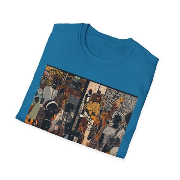 Artistic Unisex Softstyle T-Shirt - Vibrant Community Design - Image 74