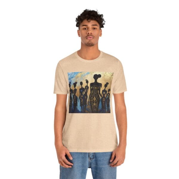 Artistic Unisex Jersey Tee - Colorful Silhouette Design - Image 34