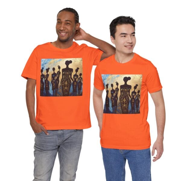 Artistic Unisex Jersey Tee - Colorful Silhouette Design - Image 18