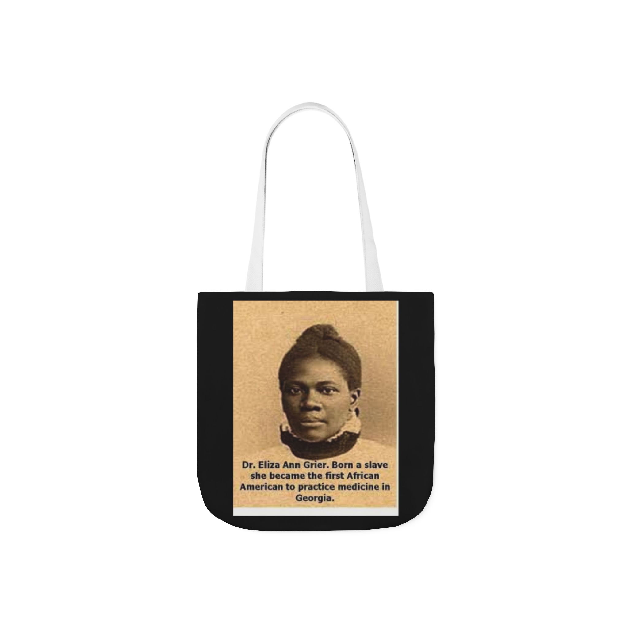 Cotton Canvas Tote Bag Dr. Eliza Ann Grier’ “From Fields to Frontlines: Dr. Grier’s Journey.” - Image 17