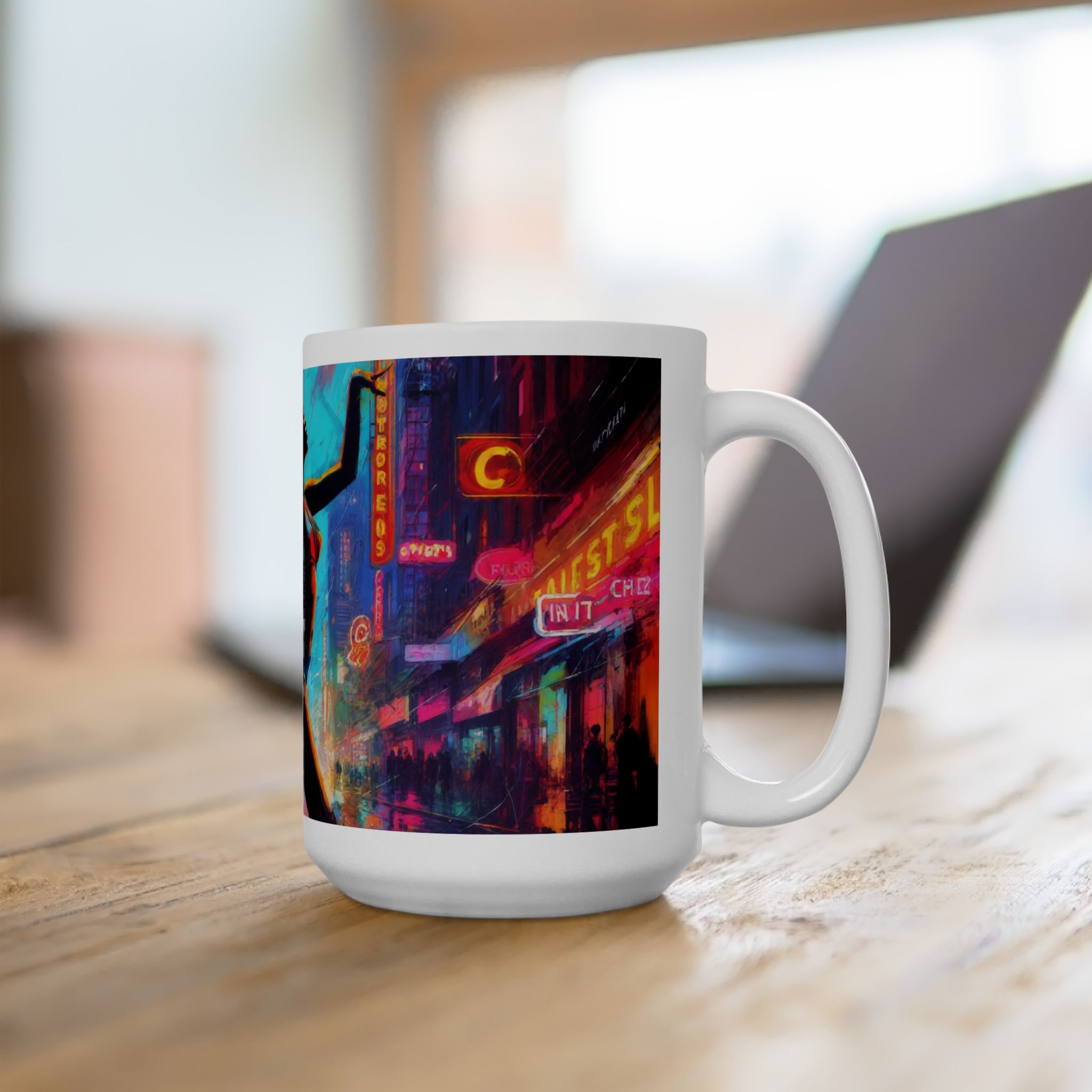 Vibrant Dance Ceramic Mug, Colorful Coffee Cup, Urban Art Mug, Gift for Dancers, Unique Drinkware, Inspirational Mugs - Image 14