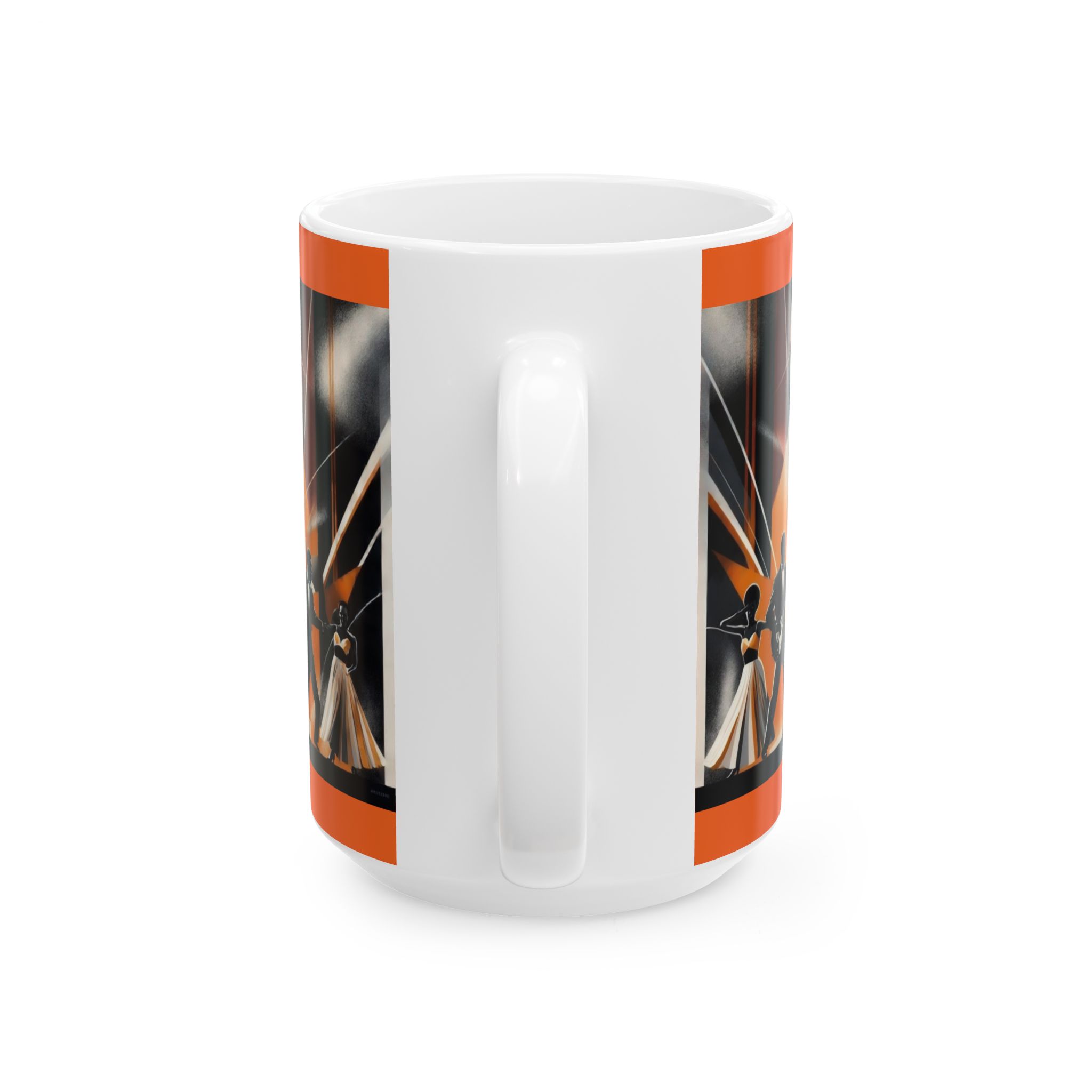 Retro Music Celebration Ceramic Mug, Coffee Lover Gift, Jazz Concert Mug, Gift for Musicians, Coffee or Tea Cup - Image 12