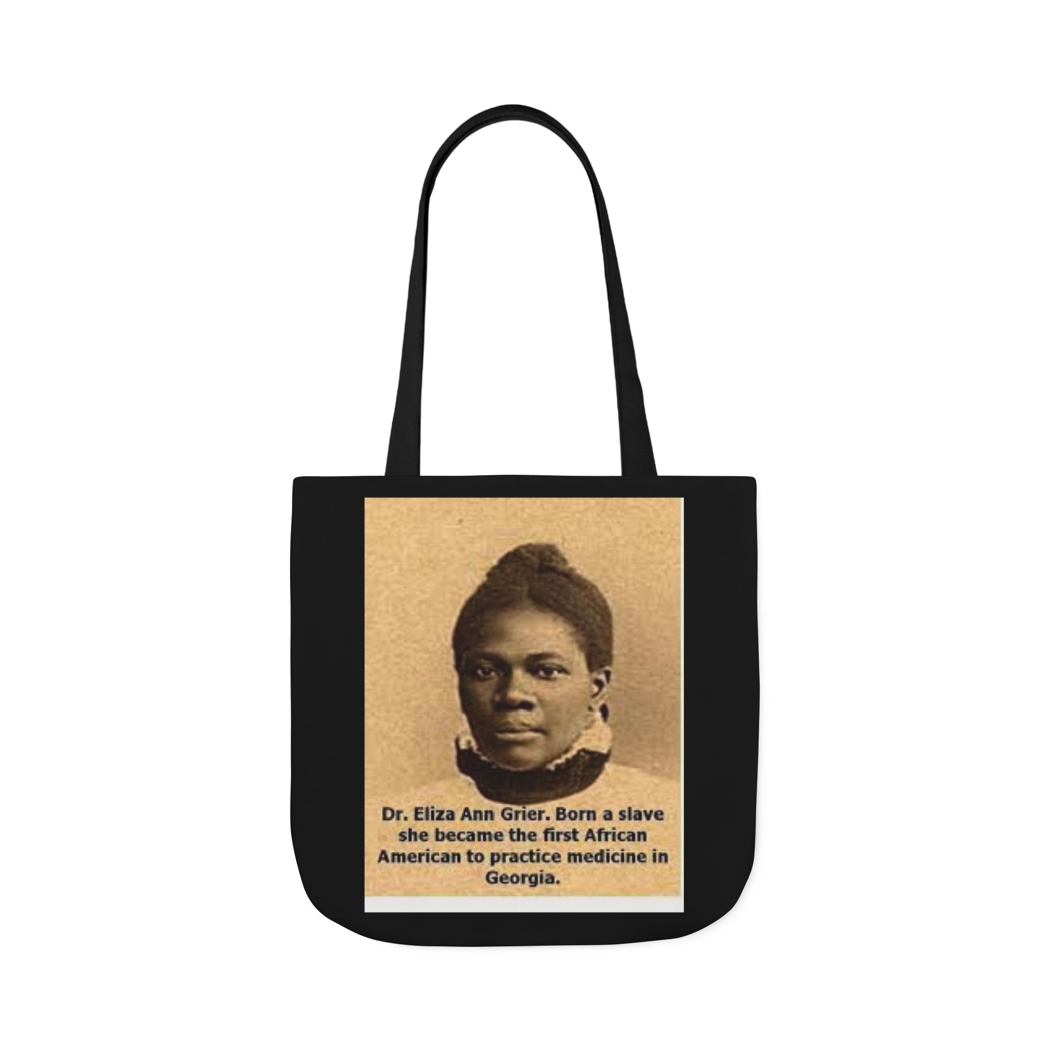 Cotton Canvas Tote Bag Dr. Eliza Ann Grier’ “From Fields to Frontlines: Dr. Grier’s Journey.” - Image 45