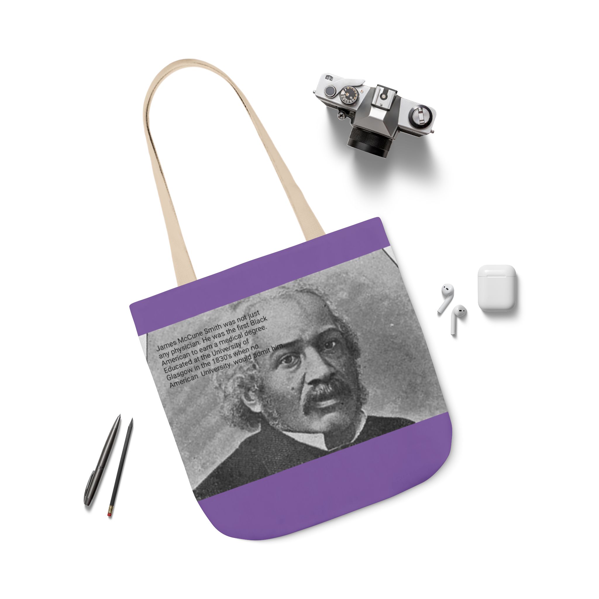 Cotton Canvas Tote Bag Dr. James McCune Smith - Image 43