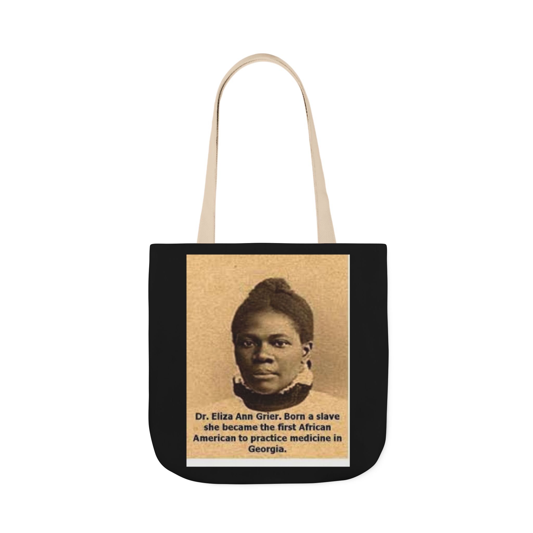 Cotton Canvas Tote Bag Dr. Eliza Ann Grier’ “From Fields to Frontlines: Dr. Grier’s Journey.” - Image 41