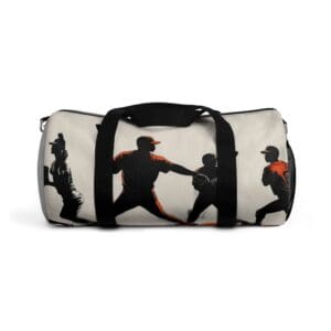 Sporty Baseball Duffel Bag for Athletes - Perfect for Gym, Travel, and Events