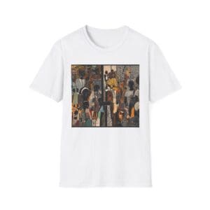 Artistic Unisex Softstyle T-Shirt - Vibrant Community Design