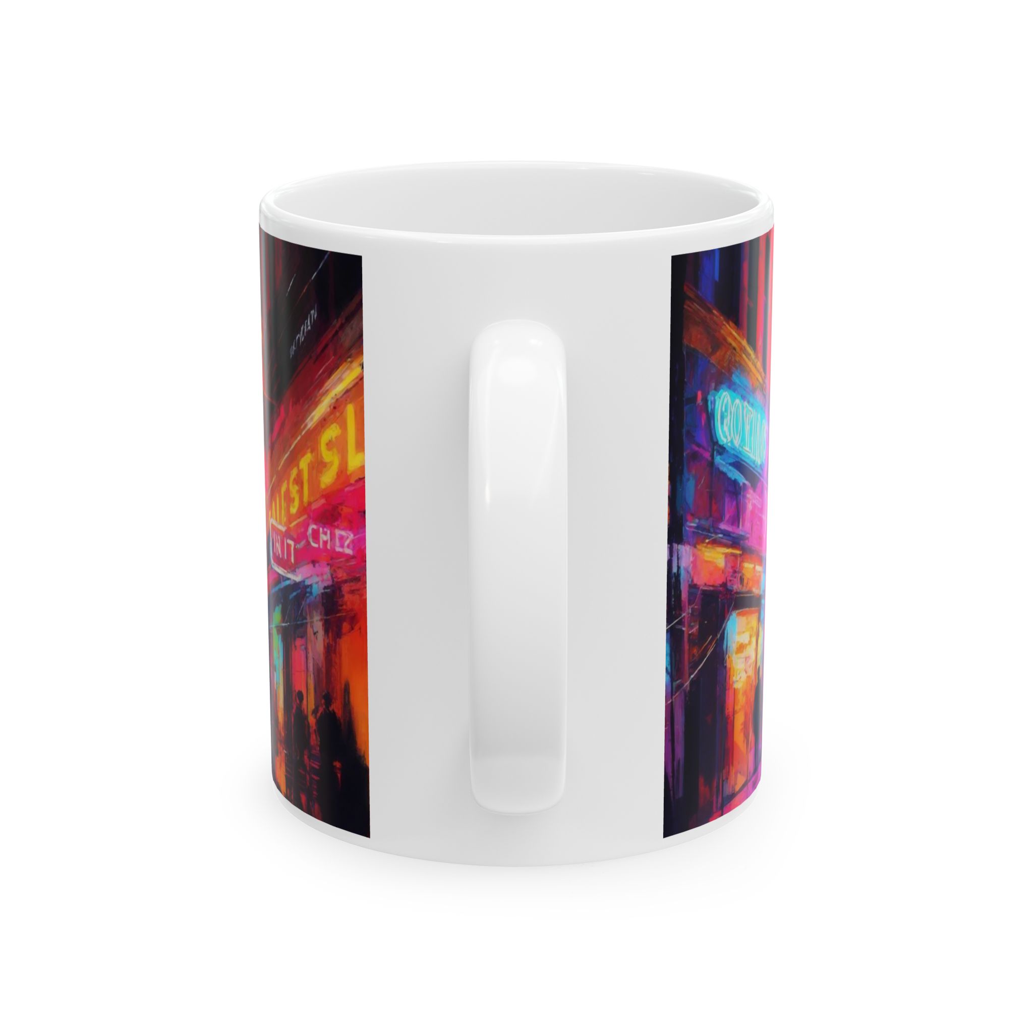 Vibrant Dance Ceramic Mug, Colorful Coffee Cup, Urban Art Mug, Gift for Dancers, Unique Drinkware, Inspirational Mugs - Image 2