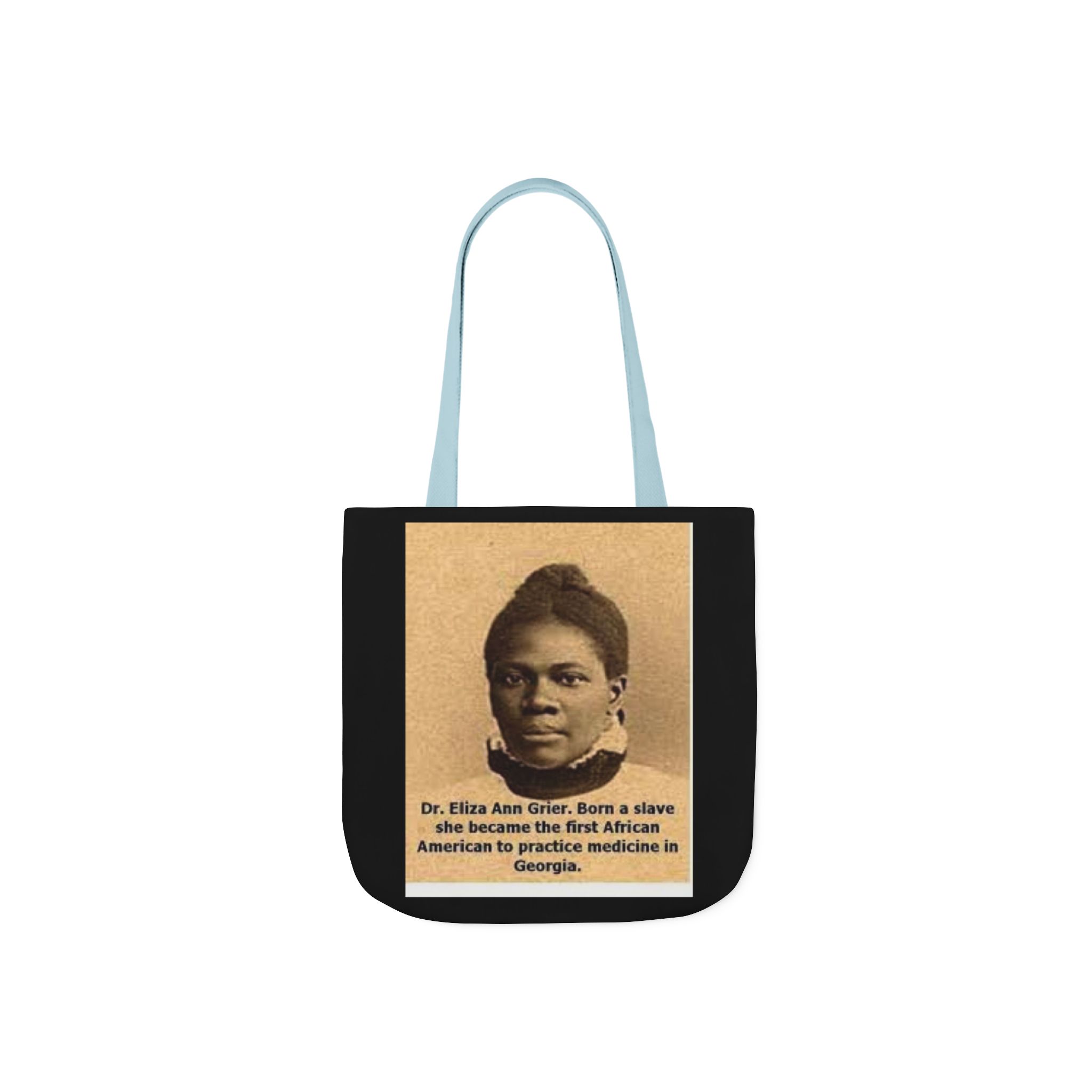 Cotton Canvas Tote Bag Dr. Eliza Ann Grier’ “From Fields to Frontlines: Dr. Grier’s Journey.” - Image 9