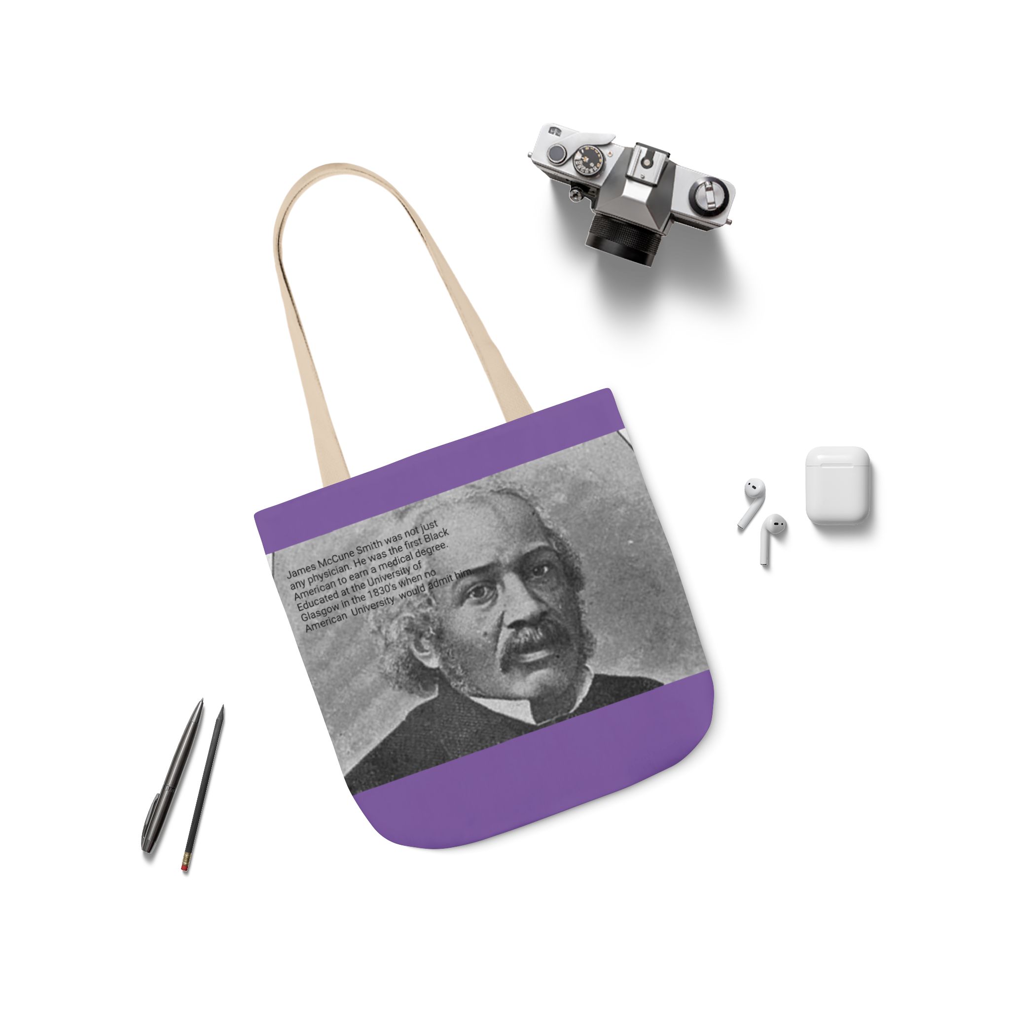 Cotton Canvas Tote Bag Dr. James McCune Smith - Image 3