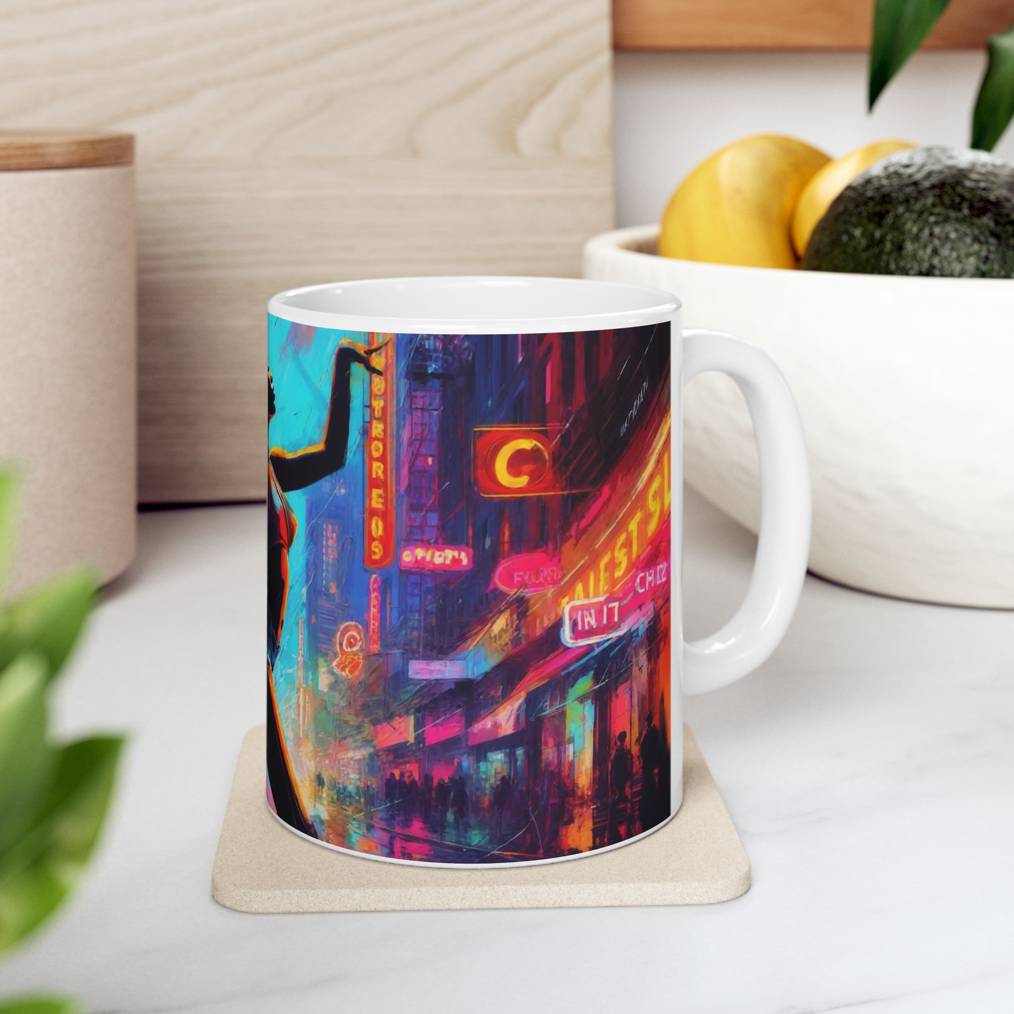 Vibrant Dance Ceramic Mug, Colorful Coffee Cup, Urban Art Mug, Gift for Dancers, Unique Drinkware, Inspirational Mugs - Image 7
