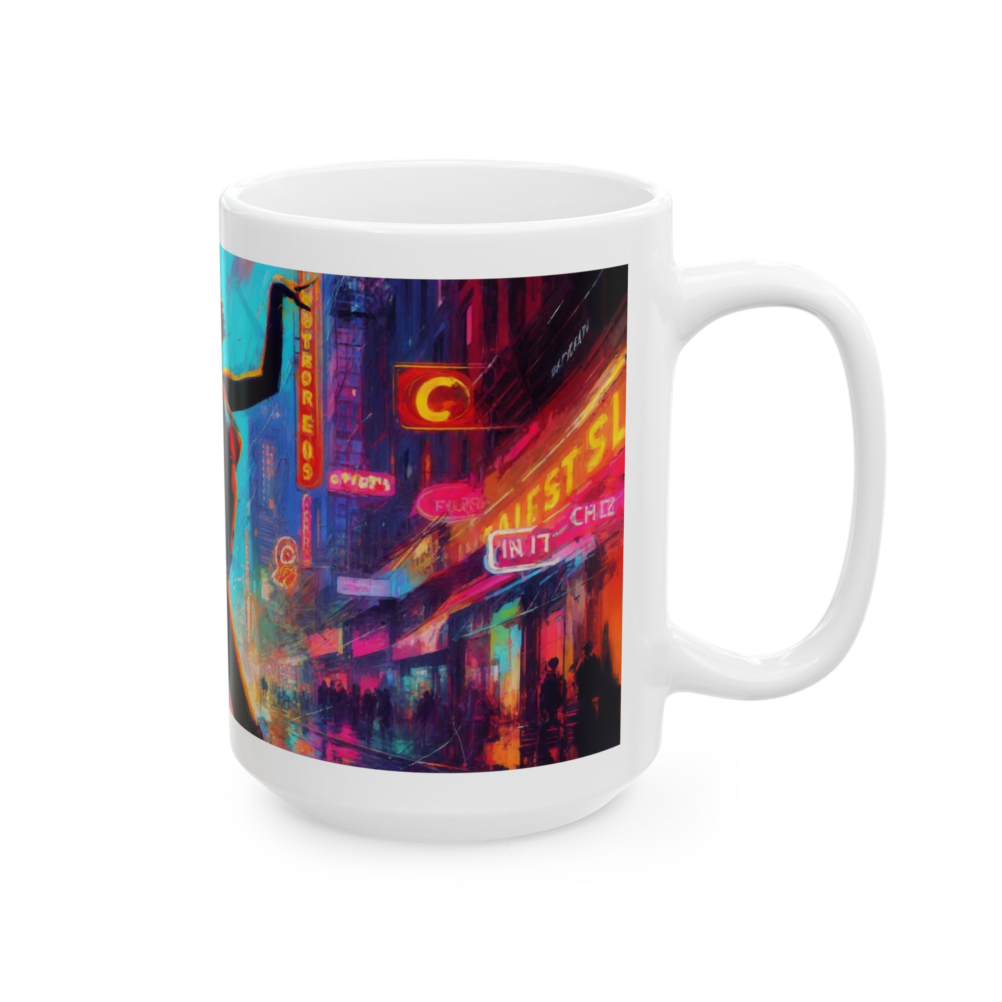 Vibrant Dance Ceramic Mug, Colorful Coffee Cup, Urban Art Mug, Gift for Dancers, Unique Drinkware, Inspirational Mugs - Image 13