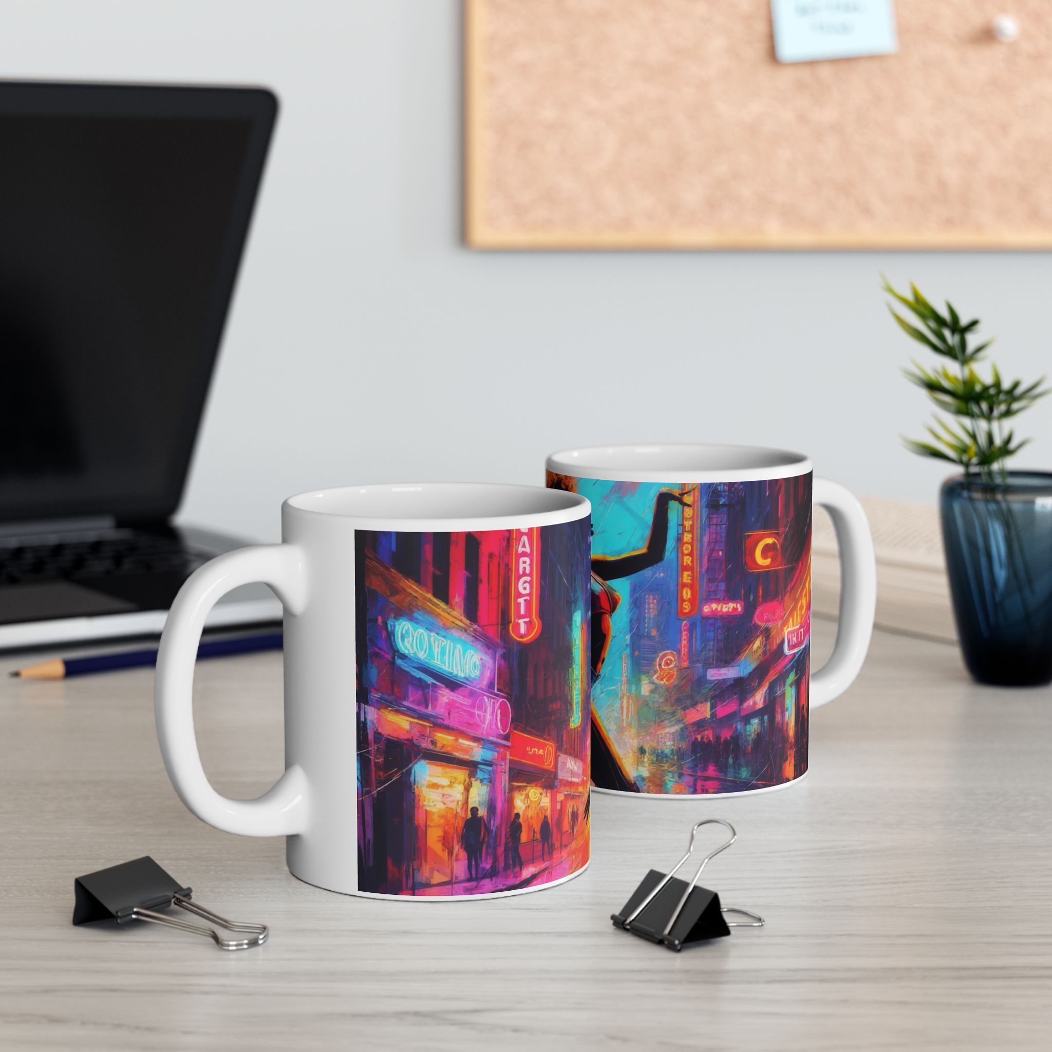 Vibrant Dance Ceramic Mug, Colorful Coffee Cup, Urban Art Mug, Gift for Dancers, Unique Drinkware, Inspirational Mugs - Image 5
