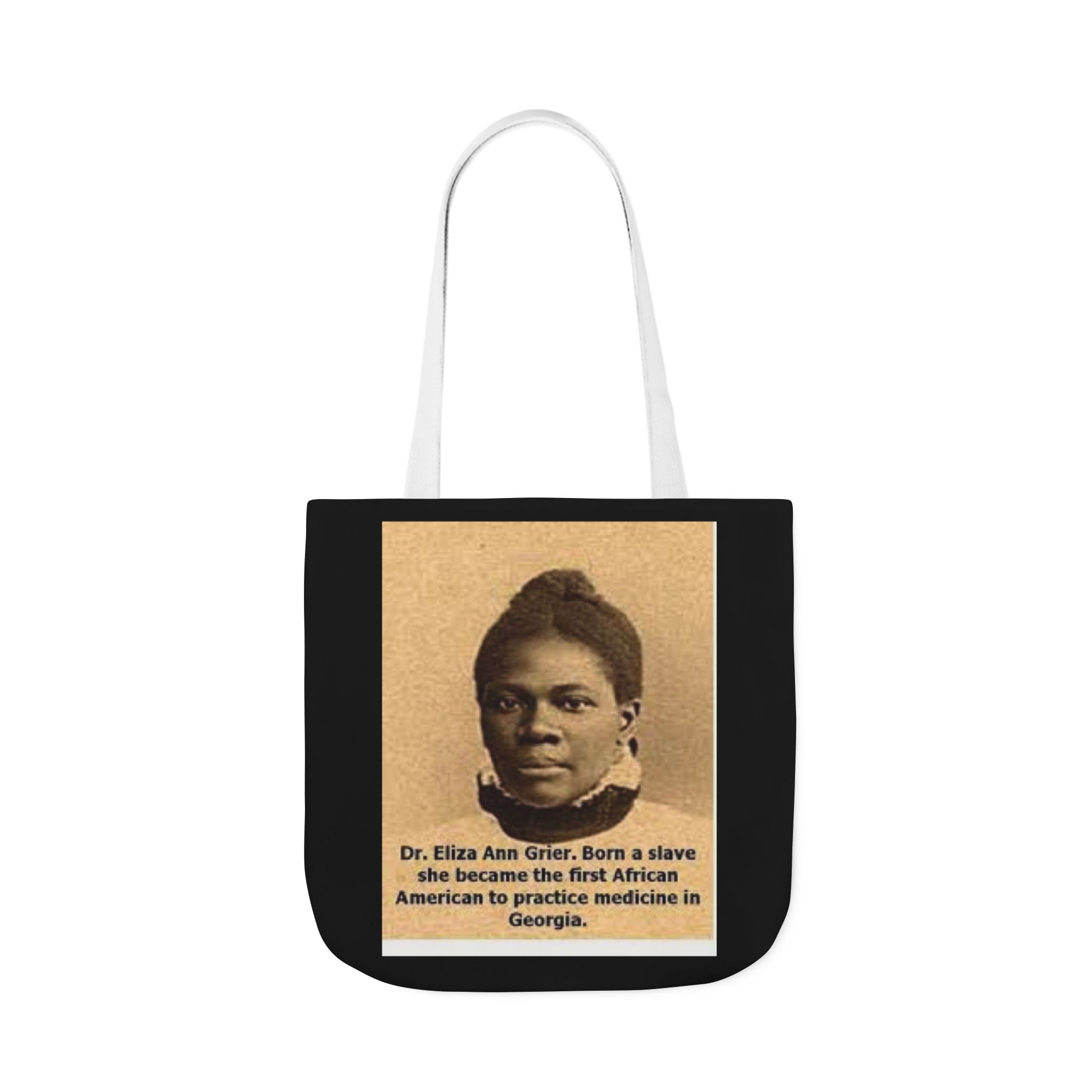 Cotton Canvas Tote Bag Dr. Eliza Ann Grier’ “From Fields to Frontlines: Dr. Grier’s Journey.” - Image 57