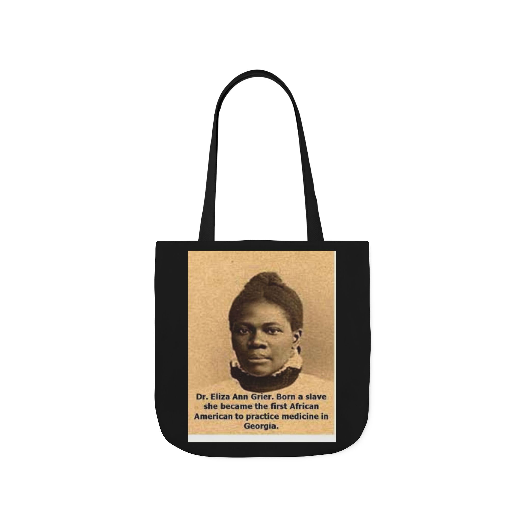 Cotton Canvas Tote Bag Dr. Eliza Ann Grier’ “From Fields to Frontlines: Dr. Grier’s Journey.” - Image 25