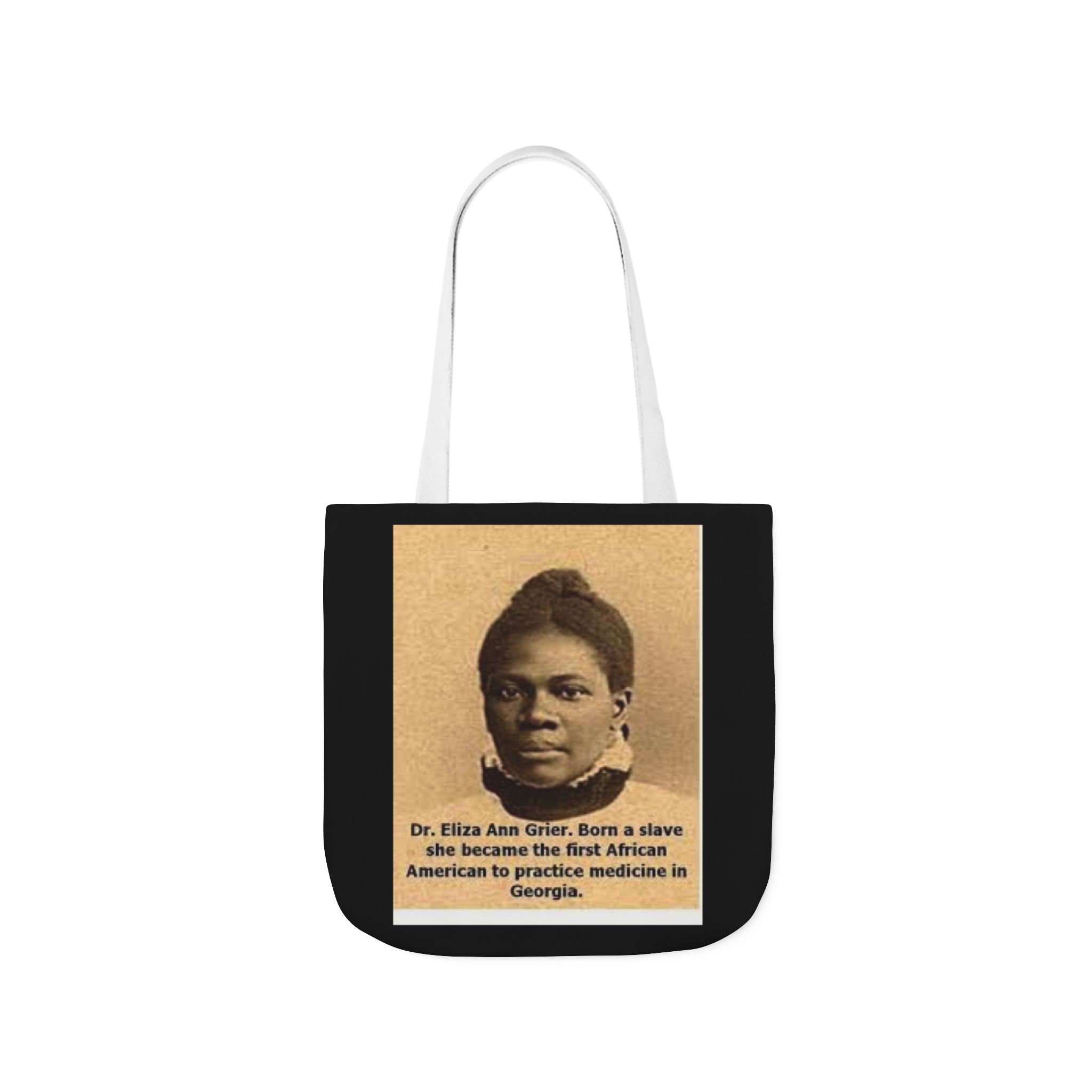 Cotton Canvas Tote Bag Dr. Eliza Ann Grier’ “From Fields to Frontlines: Dr. Grier’s Journey.” - Image 37